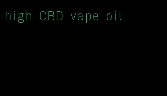 high CBD vape oil