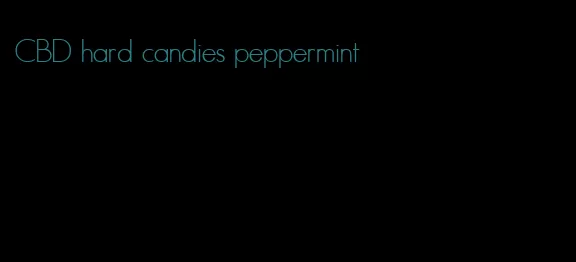 CBD hard candies peppermint