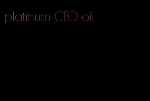 platinum CBD oil
