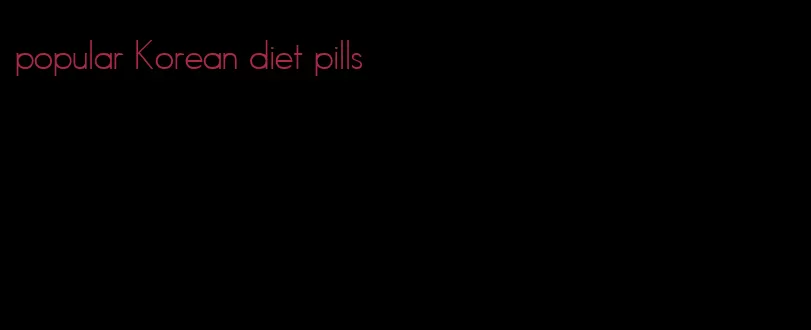 popular Korean diet pills