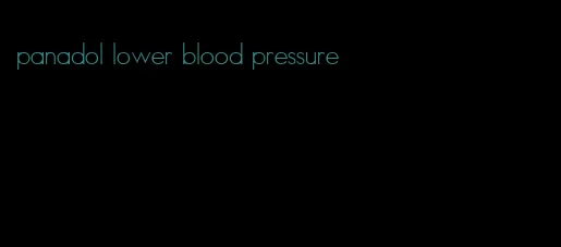 panadol lower blood pressure