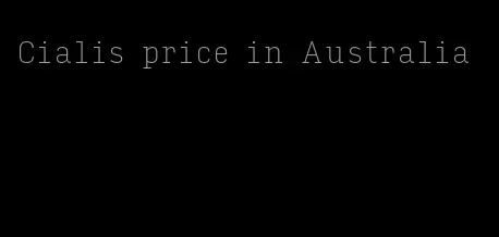 Cialis price in Australia
