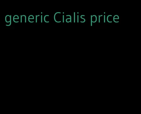 generic Cialis price