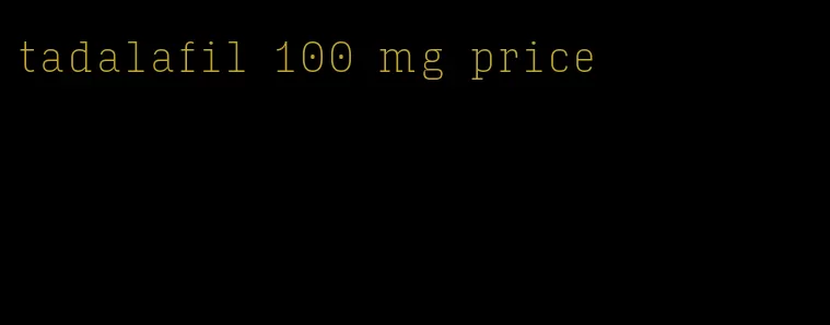 tadalafil 100 mg price