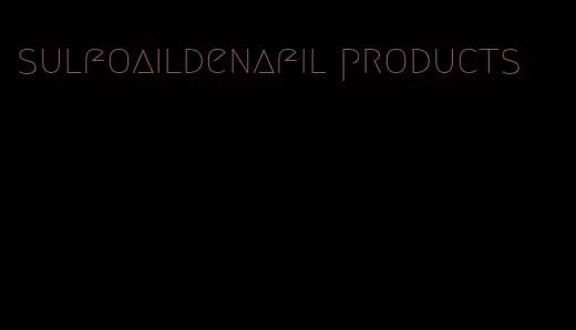 sulfoaildenafil products