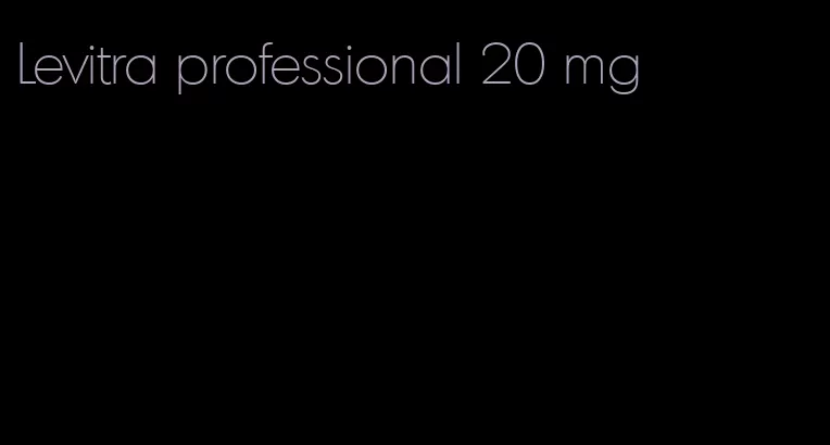 Levitra professional 20 mg