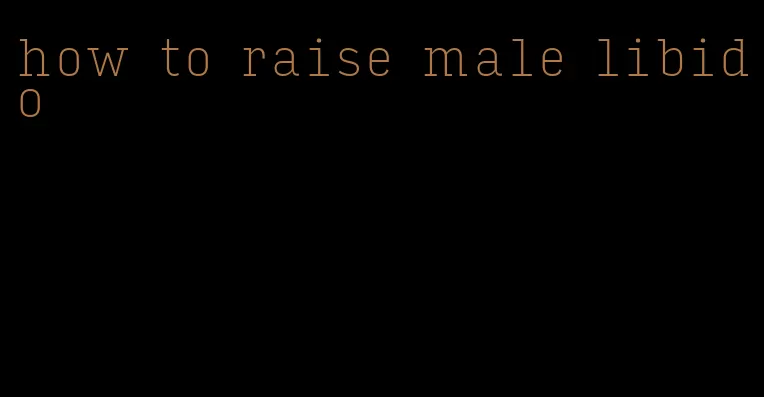 how to raise male libido
