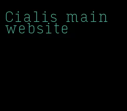 Cialis main website