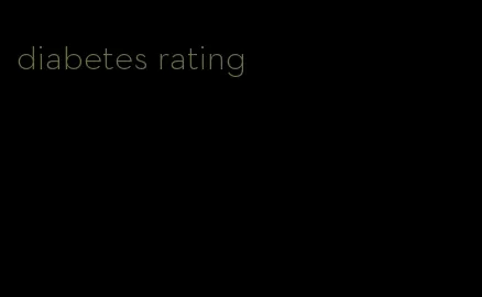 diabetes rating