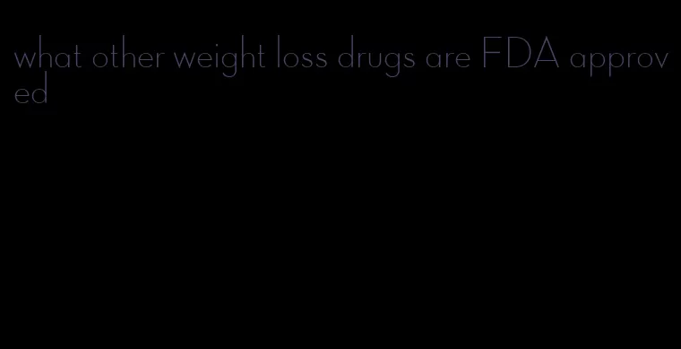 what other weight loss drugs are FDA approved