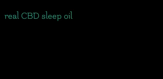 real CBD sleep oil