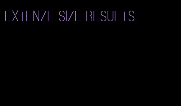 Extenze size results