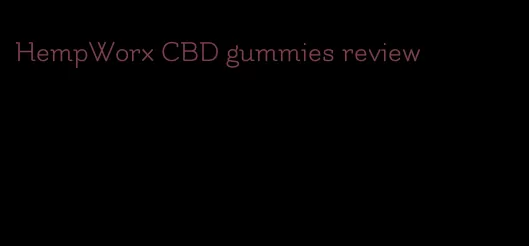 HempWorx CBD gummies review