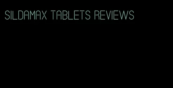 sildamax tablets reviews