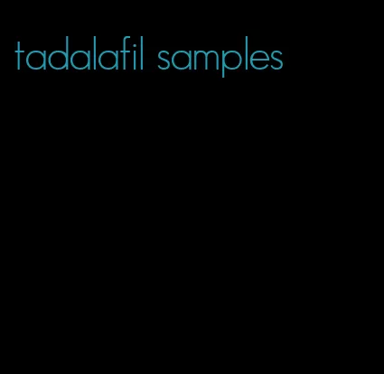 tadalafil samples