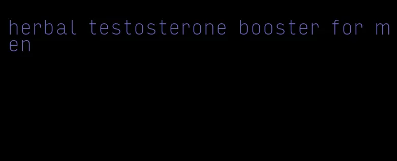 herbal testosterone booster for men
