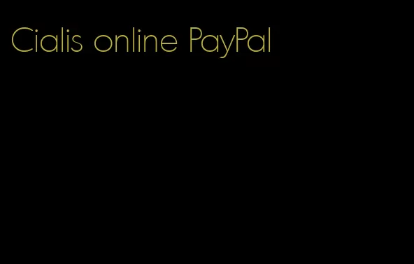 Cialis online PayPal