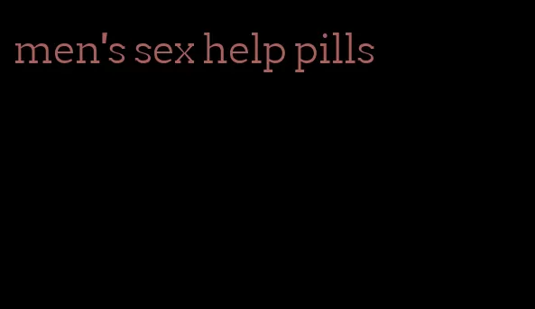 men's sex help pills