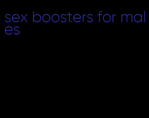 sex boosters for males
