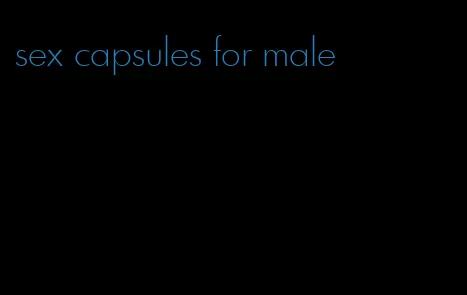 sex capsules for male