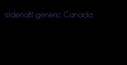 sildenafil generic Canada