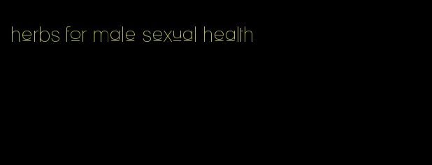 herbs for male sexual health