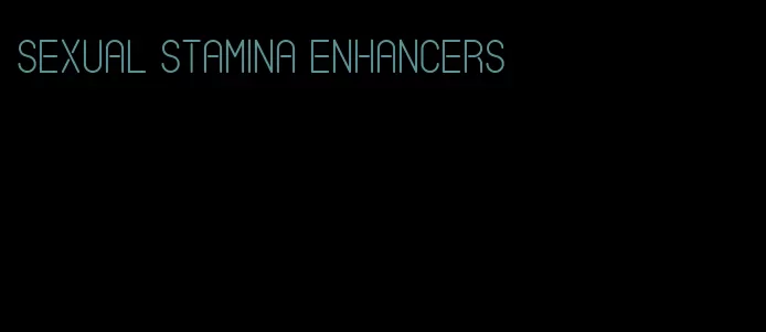 sexual stamina enhancers