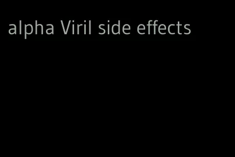 alpha Viril side effects