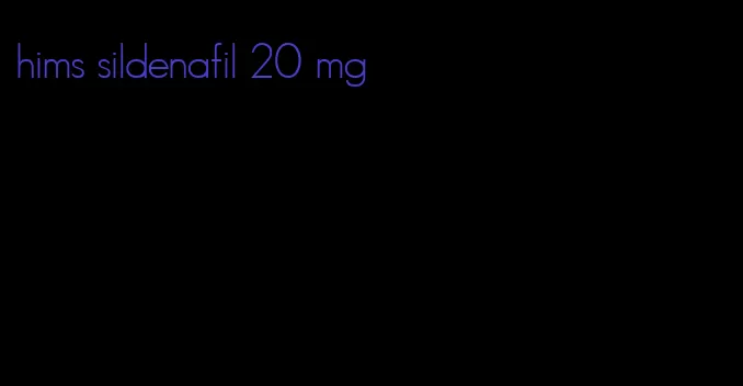 hims sildenafil 20 mg