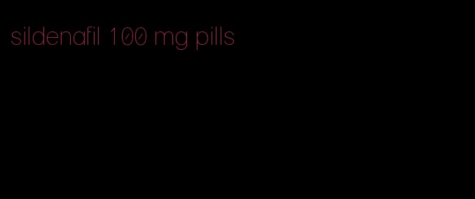 sildenafil 100 mg pills