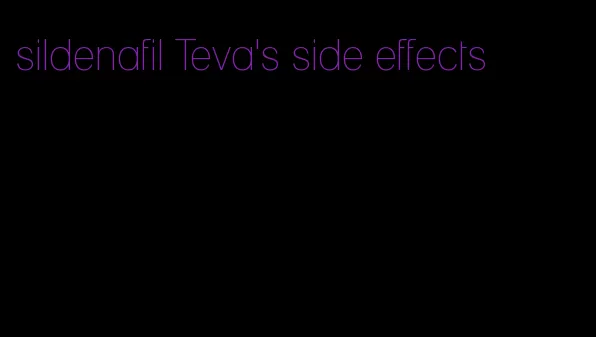 sildenafil Teva's side effects
