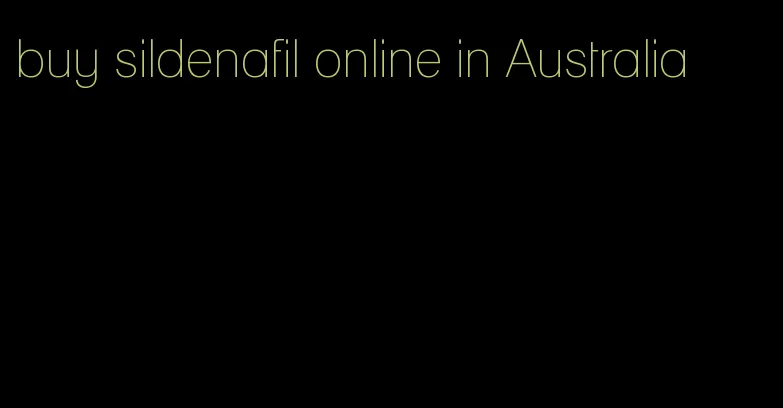 buy sildenafil online in Australia