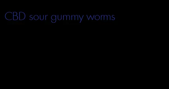 CBD sour gummy worms