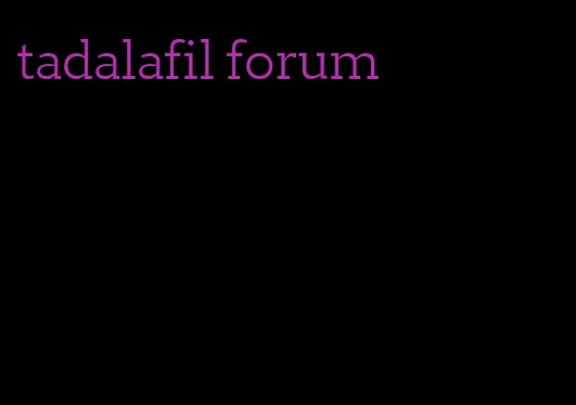 tadalafil forum