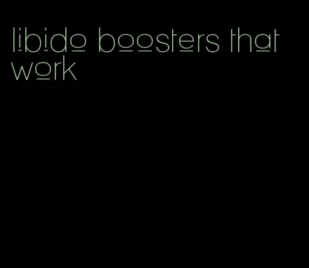libido boosters that work