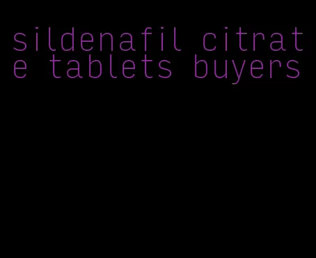 sildenafil citrate tablets buyers