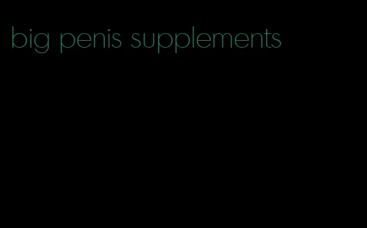 big penis supplements