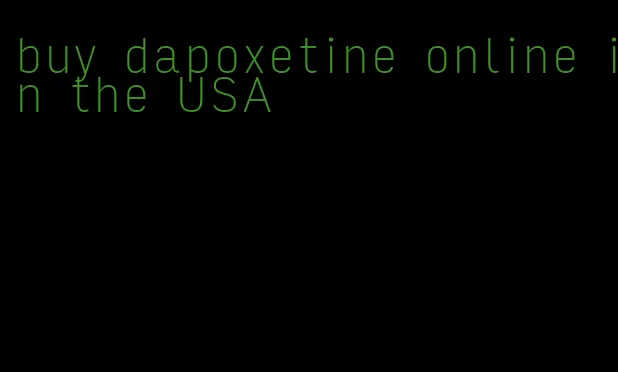 buy dapoxetine online in the USA