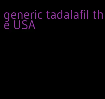 generic tadalafil the USA