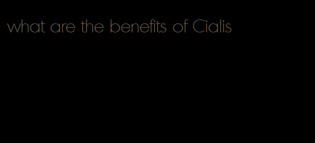what are the benefits of Cialis