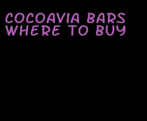 cocoavia bars where to buy