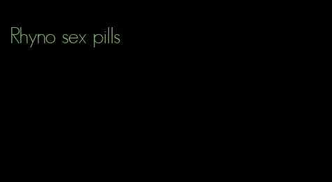 Rhyno sex pills