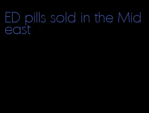 ED pills sold in the Mideast