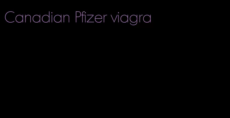 Canadian Pfizer viagra