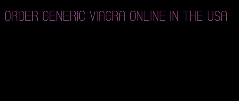 order generic viagra online in the USA