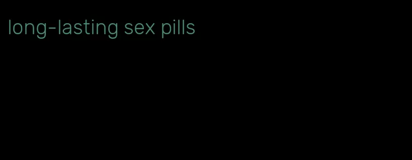 long-lasting sex pills