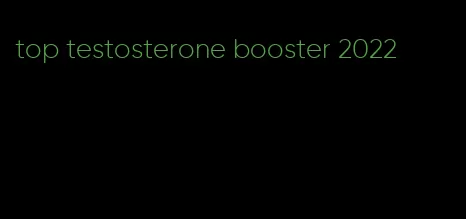 top testosterone booster 2022