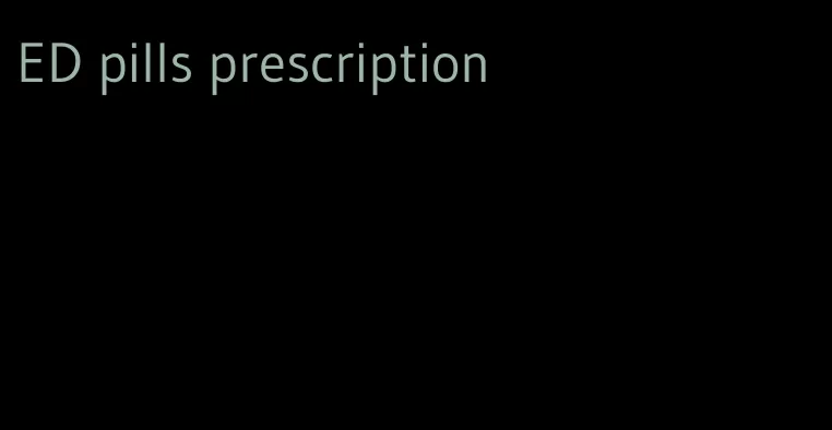 ED pills prescription