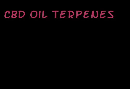 CBD oil terpenes
