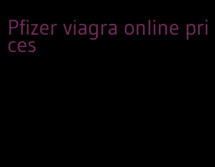 Pfizer viagra online prices